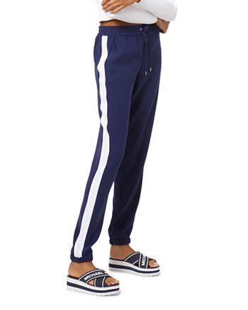 michael kors bold side stripe jogger womens|Contrast Stripe Joggers .